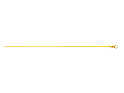 Cadena De Malla Veneciana 0,90mm, 40cm, Oro Amarillo De 18 K