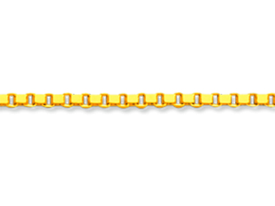 Cadena De Eslabón Veneciano 1,24 mm, 50 cm, Oro Amarillo De 18 K - Imagen Estandar - 2