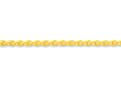 Cadena De Maille Palmier Maciza, 1,30 mm, 50 cm, Oro Amarillo De 18 K - Imagen Estandar - 2