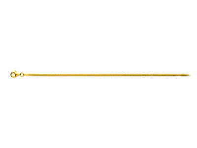 Cadena De Malla Serpentina De 1,9mm, 50cm, Oro Amarillo De 18 K