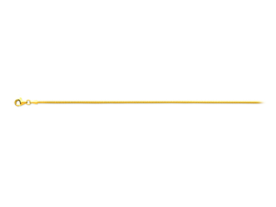 Cadena De Eslabn Serpiente 1,40mm, 42cm, Oro Amarillo De 18 K