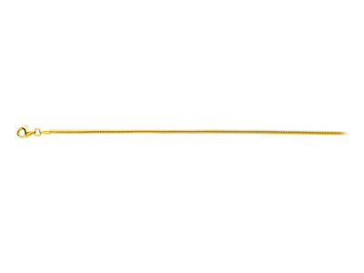 Cadena De Malla Serpiente 1,60mm, 50cm, Oro Amarillo De 18 K