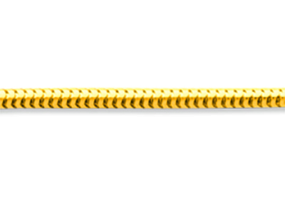 Cadena De Malla Serpiente 1,60 mm, 50 cm, Oro Amarillo De 18 K - Imagen Estandar - 2