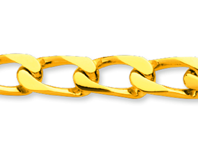 Pulsera De Identidad De Eslabón De Caballo Apretado, 6 mm, 20,5 cm, Oro Amarillo De 18 K - Imagen Estandar - 2