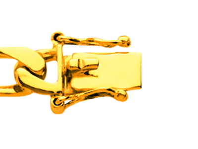Pulsera De Identidad De Eslabón De Caballo Apretado, 6 mm, 20,5 cm, Oro Amarillo De 18 K - Imagen Estandar - 3
