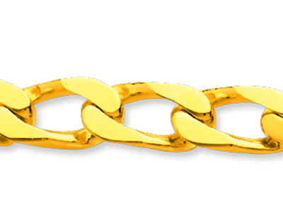 Pulsera Identificativa De Malla De Caballo Apretada, 7 mm, 20,5 cm, Oro Amarillo De 18 K - Imagen Estandar - 2