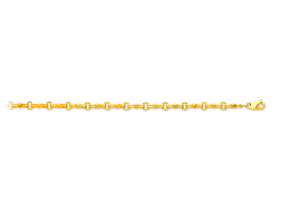 Pulsera Nudos Pequeños 4,8 Mm, 19 Cm, Oro Amarillo 18k - Imagen Estandar - 1