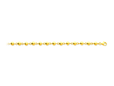 Collar Boules Marseillais 5 Mm, 45 Cm, Oro Amarillo 18k