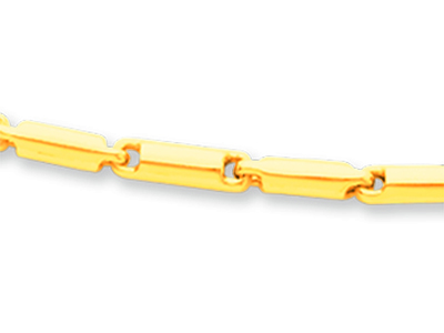 Collar Tubos 2,30 Mm, 42 Cm, Oro Amarillo 18k - Imagen Estandar - 2