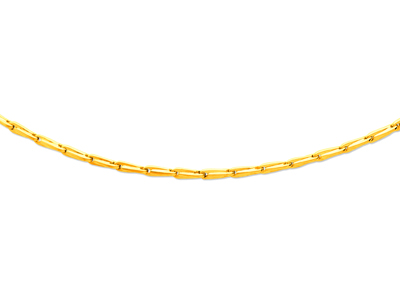 Collar De Eslabn Epi Para Hombre 3,60mm, 55cm, Oro Amarillo De 18 Quilates