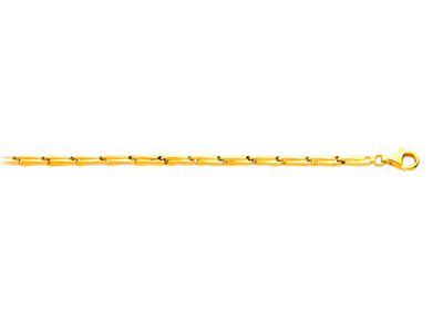 Pulsera De Malla Epi Para Hombre 3,60mm, 22cm, Oro Amarillo De 18 Quilates