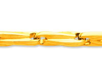 Pulsera De Malla Epi Para Hombre 3,60 mm, 22 cm, Oro Amarillo De 18 Quilates - Imagen Estandar - 2