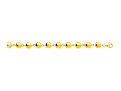 Pulsera Boules Marseillais 8mm, 19cm, Oro Amarillo De 18 Quilates