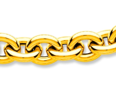 Cadena Forçat, Redonda Hueca 11 Mm, 44 Cm, Oro Amarillo 18k - Imagen Estandar - 2