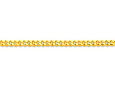 Cadena De Eslabón Gourmette Diamantada 1,50 mm, 40 cm, Oro Amarillo De18 K - Imagen Estandar - 2