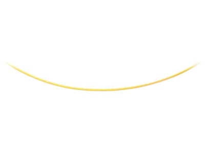 Collar De Cable 1,4 mm, 50 cm, Oro Amarillo De 18 Quilates - Imagen Estandar - 1