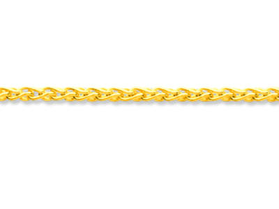 Cadena De Malla Palmier Maciza, 1,80 mm, 50 cm, Oro Amarillo De 18 K - Imagen Estandar - 2