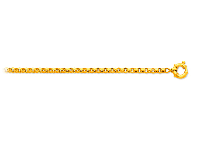 Cadena De Malla Jaseron 4,20mm, 45cm, Oro Amarillo De 18 K