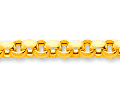 Pulsera De Malla Jaseron 4,80 mm, 19 cm, Oro Amarillo De 18 K - Imagen Estandar - 2