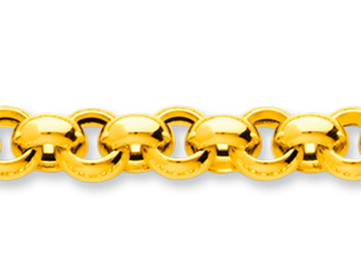 Pulsera De Malla Jaseron 7,30 mm, 21 cm, Oro Amarillo De 18 K - Imagen Estandar - 2
