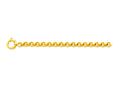 Pulsera Jaseron Malla 7,80 Mm, 19 Cm, Oro Amarillo 18k