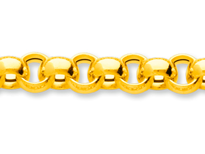 Pulsera De Malla Jaseron 7,80 mm, 19 cm, Oro Amarillo De 18 K - Imagen Estandar - 2