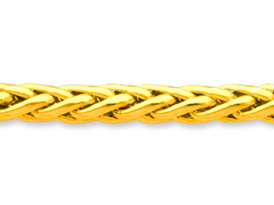 Pulsera De Malla Palmier Hueca 5 mm, 19 cm, Oro Amarillo De 18 K - Imagen Estandar - 2