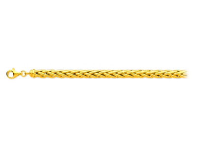 Pulsera De Eslabón Palmier Hueco 7 Mm, 20 Cm, Oro Amarillo De 18 K - Imagen Estandar - 1