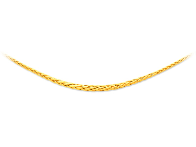 Collar De Palma Hueca, 6 Mm, 45 Cm, Oro Amarillo De 18 Quilates - Imagen Estandar - 1