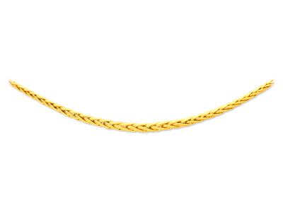 Collar Palmera Hueca Con Gota De 8 Mm, 45 Cm, Oro Amarillo 18k. Ref. 9.06.080