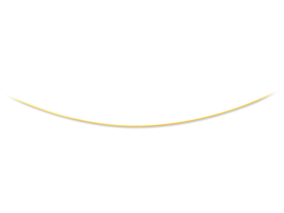 Collar Omega Redondo Avvolto 0,8 Mm, 45 Cm, Oro Amarillo 18k
