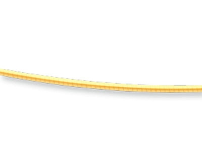 Collar Omega Redondo Avvolto 0,8 Mm, 45 Cm, Oro Amarillo 18k - Imagen Estandar - 2
