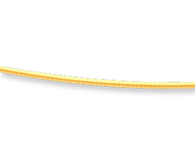 Collar Omega Redondo Envuelto 0,8 mm, 45 cm, Oro Amarillo De 18 K - Imagen Estandar - 2