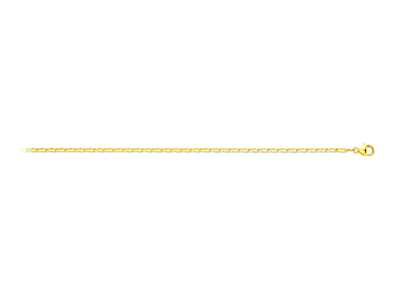 Cadena Con Eslabn Caballo 1,60mm,50cm, Oro Amarillo De 18 K