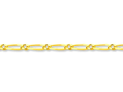Cadena De Eslabones Alternos 1/1, 1,50 mm, 45 cm, Oro Amarillo De 18 K - Imagen Estandar - 2
