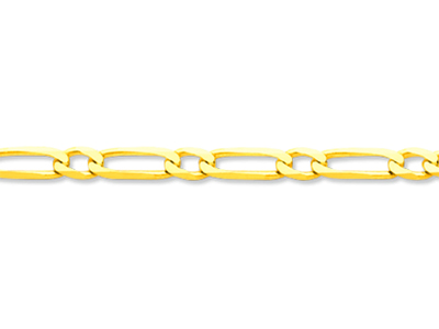 Cadena De Malla Alternada 1/1 Ultraplana 2,90 mm, 50 cm, Oro Amarillo De 18 K - Imagen Estandar - 2