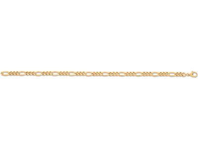 Cadena 13 Eslabon Alterno Ultraplano 4,9 Mm, 55 Cm, Oro Amarillo 18k