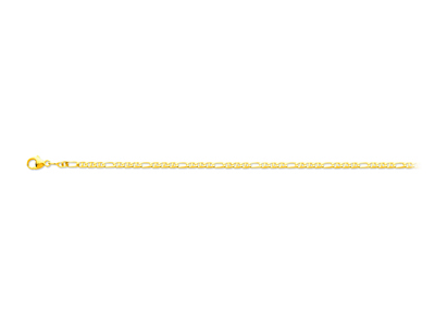 Cadena De Malla Marine Alternada 13,2,20mm, 45cm, Oro Amarillo De 18 K