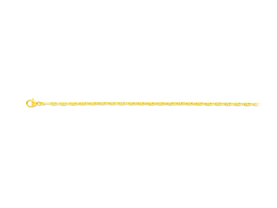 Cadena De Eslabones Forzada Marine Diamantada, 2,30 mm, 45 cm, Oro Amarillo De 18 K - Imagen Estandar - 1