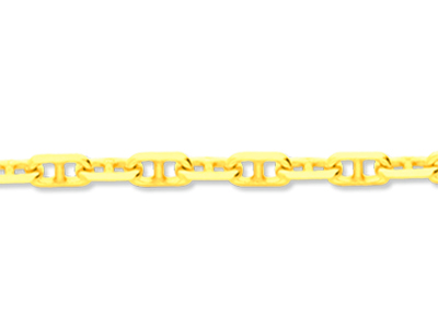 Cadena Forçat Marine Talla Diamante 3 Mm, 50 Cm, Oro Amarillo 18k - Imagen Estandar - 2
