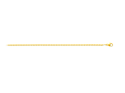 Cadena De Malla Tipo Cuerda Maciza 1,50 mm, 45 cm, Oro Amarillo De 18 K - Imagen Estandar - 1