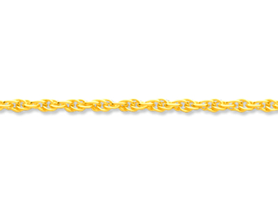 Cadena De Malla Tipo Cuerda Maciza 1,50 mm, 45 cm, Oro Amarillo De 18 K - Imagen Estandar - 2