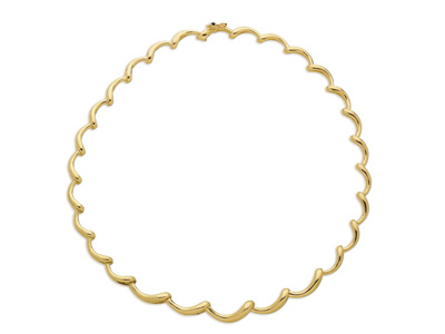 Collar, Ondas Redondeadas, 3,50 Mm, 42 Cm, Oro Amarillo 18k. Ref. 4447 - Imagen Estandar - 1