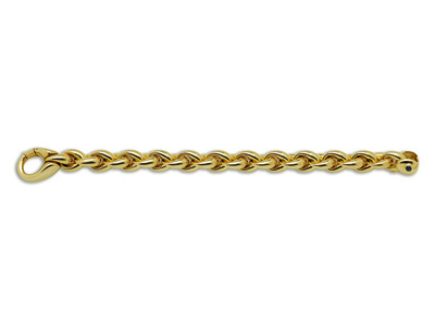 Pulsera Con Conchas De 11 Mm, 20 Cm, Oro Amarillo 18k. Ref. 2224