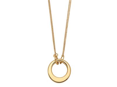 Collar Con Motivo Circular 36 mm, 48 cm, Oro Amarillo De 18 K. Ref. 4630 - Imagen Estandar - 2