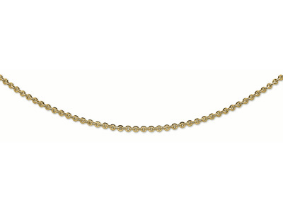 Collar Lenteja 3,8 MM Modelo Pequeño, 50 Cm, Oro Amarillo 18k - Imagen Estandar - 1