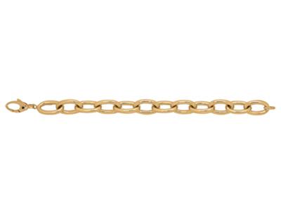 Pulsera Anillos Alargados 12,50 mm,21 cm, Oro Amarillo De 18 K - Imagen Estandar - 1