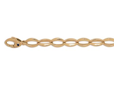 Pulsera De Eslabones Ovalados 8,50 mm, 19 cm, Oro Amarillo De 18 K - Imagen Estandar - 1