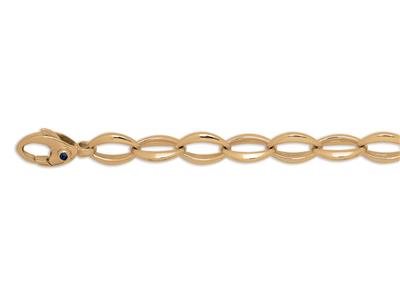 Pulsera Oval Mesh 8,50 Mm, 19 Cm, Oro Amarillo 18k - Imagen Estandar - 1