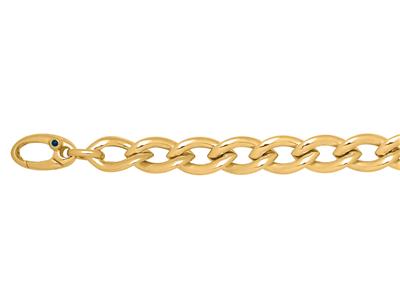 Pulsera, Malla De 9,5 Mm, 19 Cm, Oro Amarillo De 18 Quilates